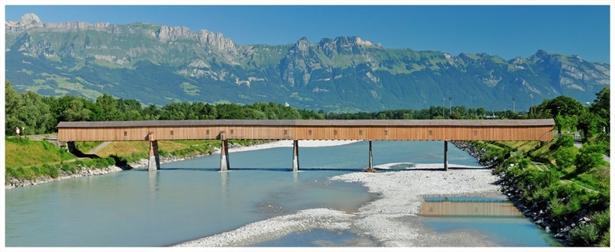 Slika 3 Pokrit most Sevelen-Vaduz. Foto: Peter Schädler.