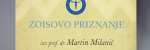 Izr. prof. dr. Martin Milanič prejel Zoisovo priznanje za pomembne znanstvene dosežke