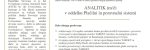 Banka Slovenije razpisuje delovno mesto: analitik v oddelku Plačilni in poravnalni sistemi