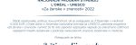 L’ORÉAL – UNESCO »Za ženske v znanosti« 2022
